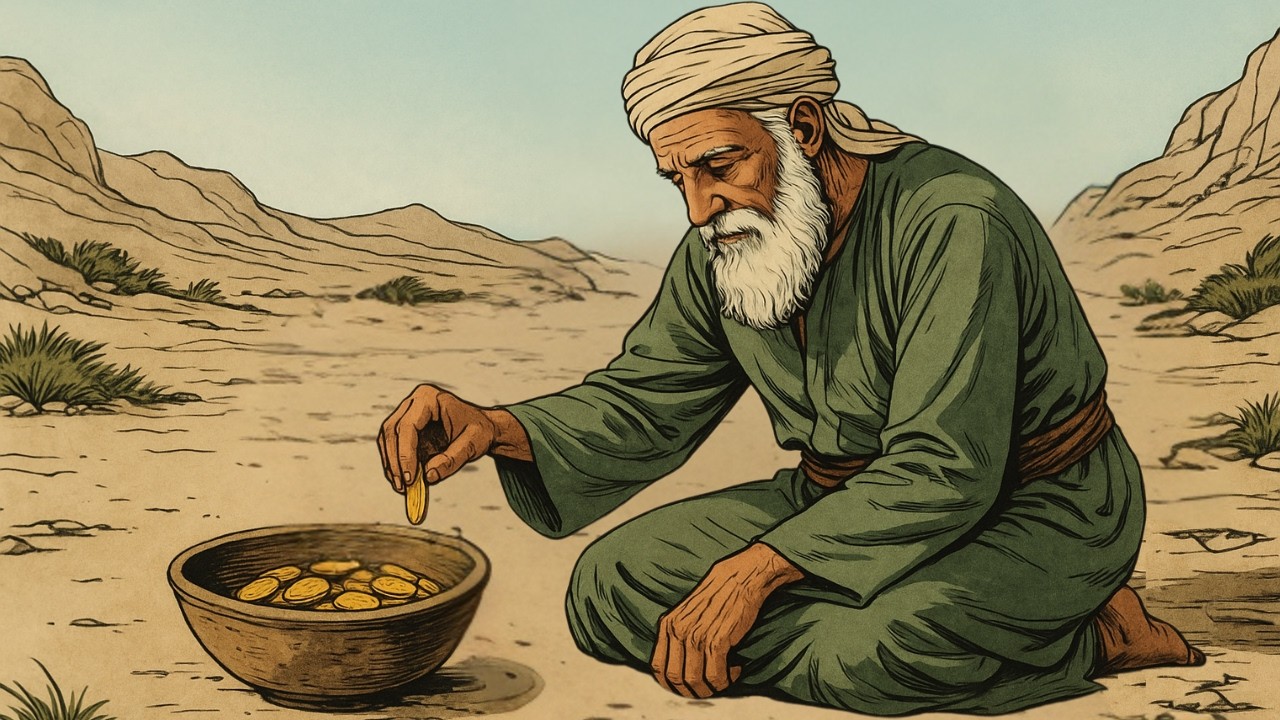 #قصة  الرجل الذي تصدق بكل ماله فأعطاه الله سراً عجيباً يعجز عنه البشر | قصة مؤثرة من الزمن القديم