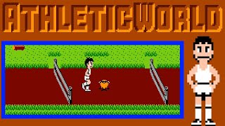 Athletic World (NES Power Pad) video game | 7-round session for expert mode 🎮