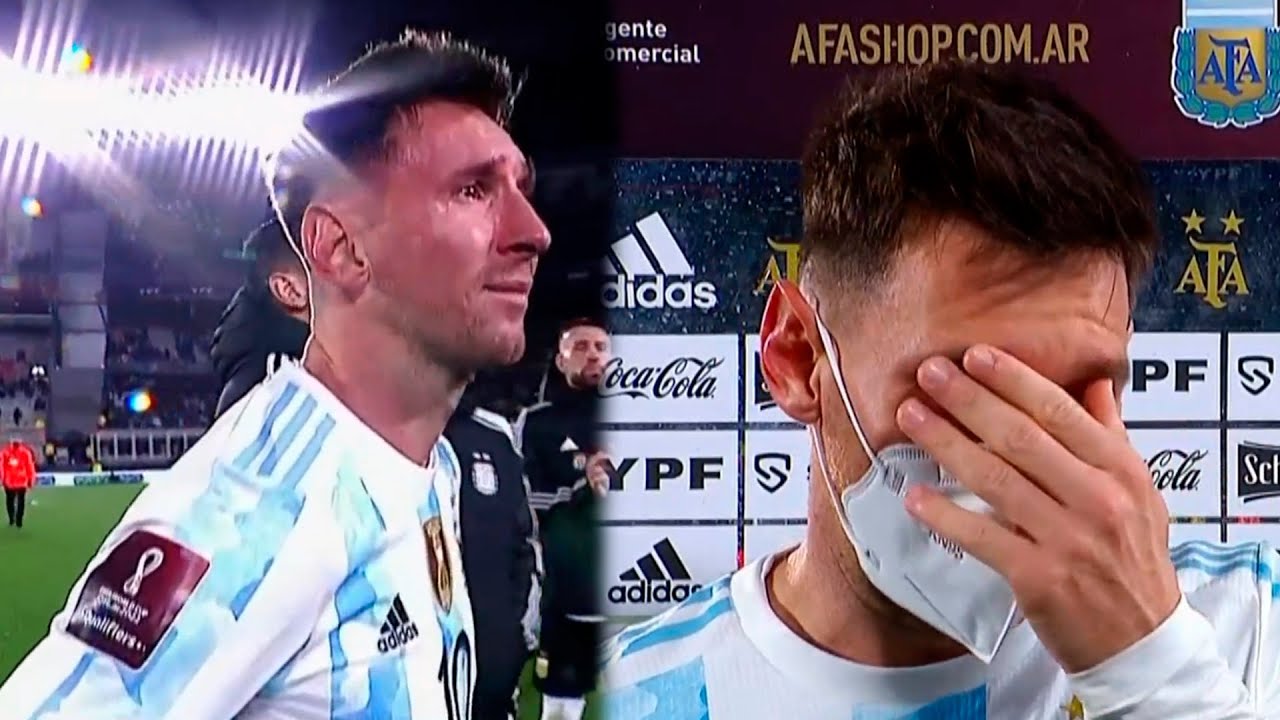 llanto de Messi que nos hizo llorar terminó el partido: "Soñé mucho este momento" - YouTube