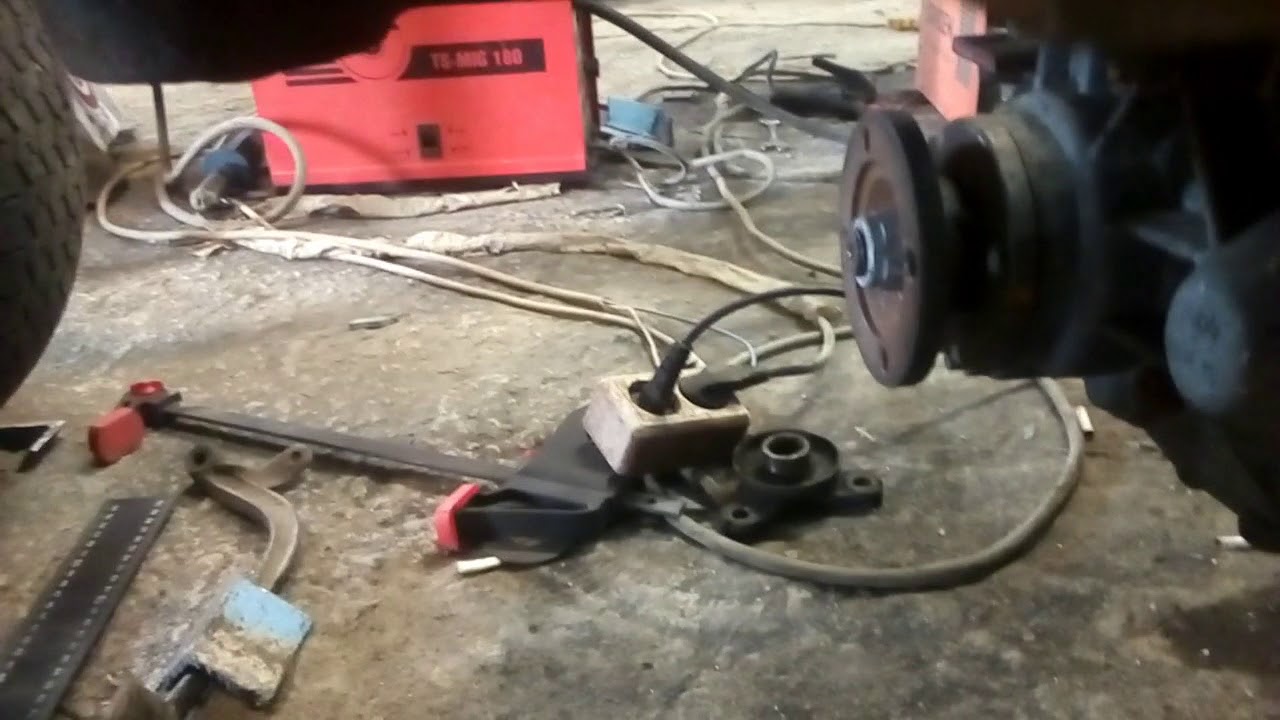 Кардан из шрусов на самодельный мини трактор - YouTube
