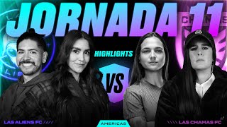 Las Aliens Fc De Pitaa1021 & Castro1021 Vs Las Chamas Fc De Deyna & Sonia Resumen 4-4 1-0