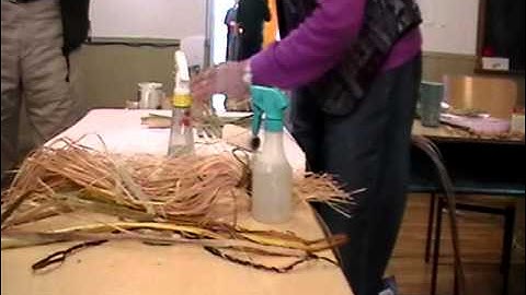 Nancy Today: Cattail workshop 16 ASMR weaving basketmaking (basket making tutorial) hacer cesta
