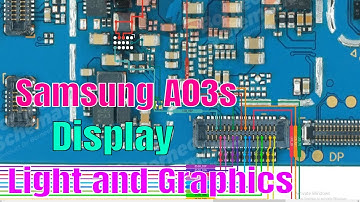Samsung A03s Display Light and Graphics problem | SM-A037 Display Hardware Diagram, jumper solution