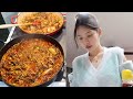 미국인 남자친구 가족들에게 한국 음식 해주기👩‍🍳 (제육볶음, 콩불, 차돌된장찌개) | 장이나 Jang E Na