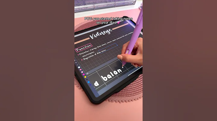iPad note taking dark mode 🤯💕 take notes with me | aesthetic digital notes | apple pencil
