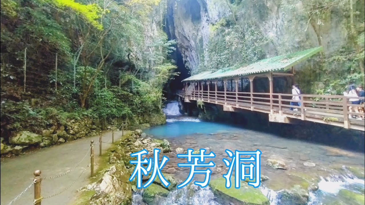 秋芳洞と安い駐車場の案内