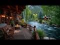 Springtime Riverside Porch Campfire Deep Sleep Real Nature Sounds Ambience 