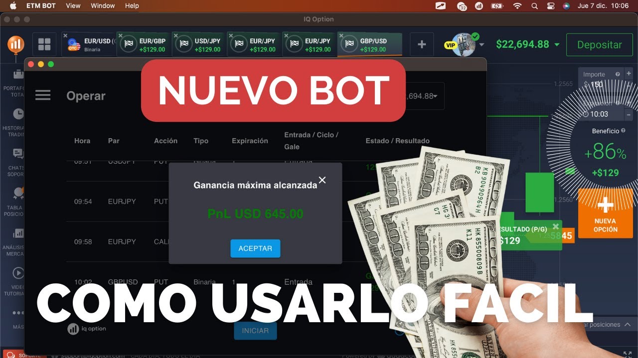 OPERAR EN AUTOMATICO CON QTRADING BOT Y GENERAR INGRESOS DE FORMA ...