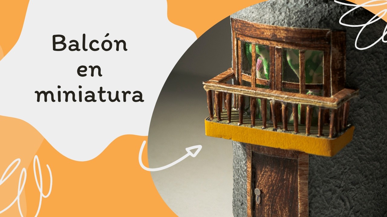 Balcón en miniatura / casita miniatura con balcón