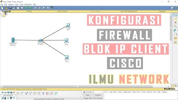 Konfigurasi Firewall Server Pada Cisco Packet Tracer, Memblok satu IP pada cisco packet tracer