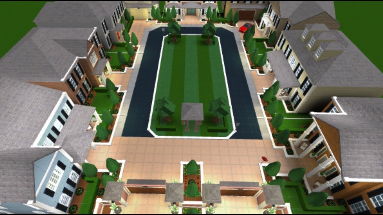 Bloxburg Town Layout Small Plot