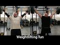Practicing the snatch and power snatch with Manos!