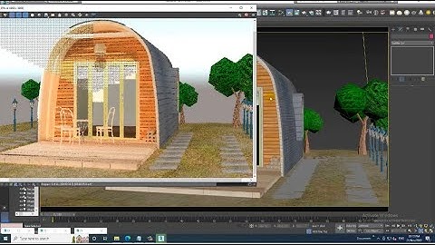 3DsMax Tutorials, Learn Texturing & Lighting a Wooden House Pod from Scratch in 3Dsmax ( Part 10)