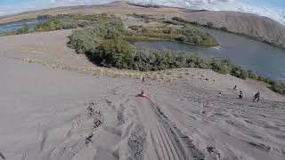 Bruneau Dunes Sand Sledding