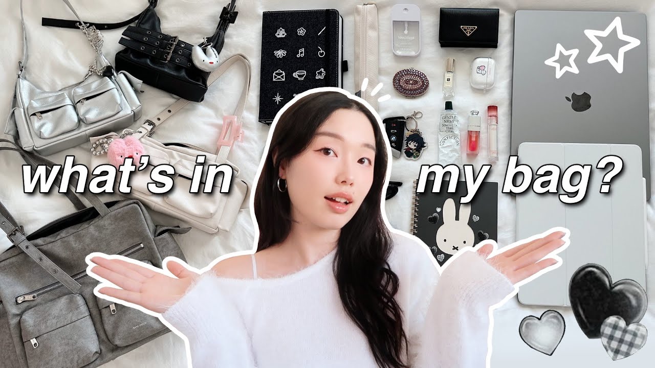 WHAT'S IN MY BAG 2025 (everyday & work) 🎀: it-girl essentials, korean brands, samo ondoh collection