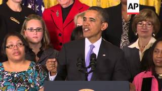 President Barack Obama signed two executive orders Tuesday aimed at reducing the gender pay gap. The