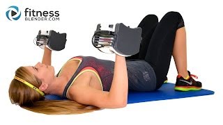 Kelli's Abs and Upper Body Strength Training Workout  Chest, Back, Arms and Abs Superset Workout