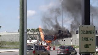 Truck Burns to the Ground in Minutes || ViralHog