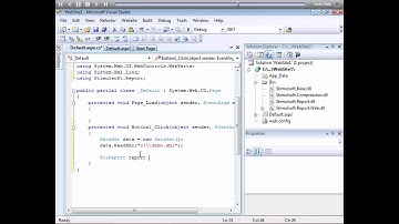 Showing Report in Cache Mode - Stimulsoft Reports - [Shot on version 2012.1]