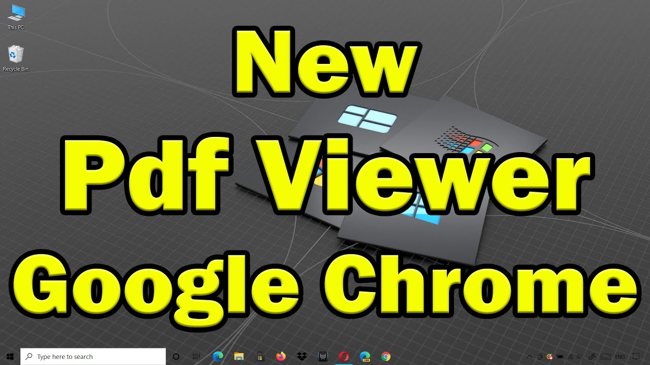 How to enable The New PDF Viewer in Google Chrome - YouTube