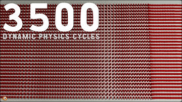 Blender 2.7 - 3500 Domino in Square Formation Cycles