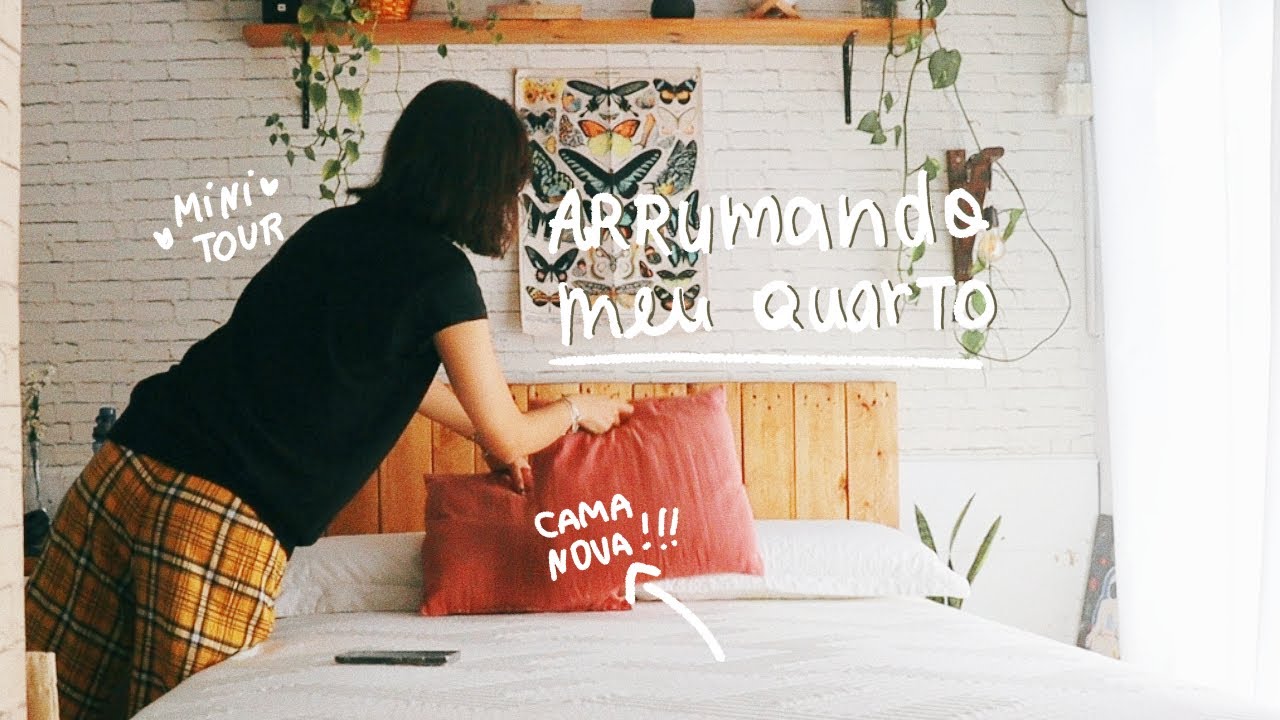 organizando e limpando meu quarto 🌷 emma colchões, mini tour e pequenas mudanças