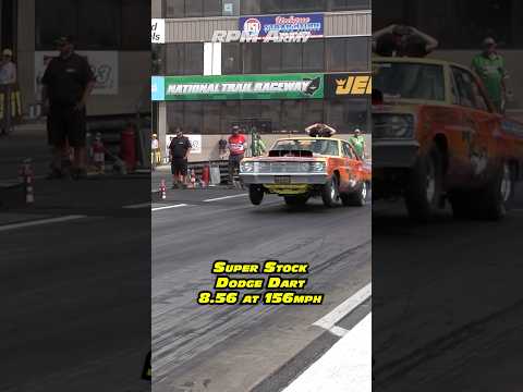 NHRA Super Stock Dodge Dart Lifts the Wheels! 🚀 8.58 at 156 MPH!