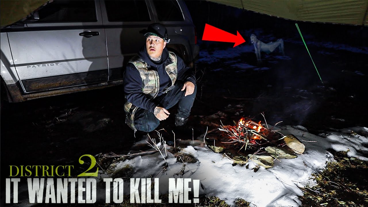 (THINGS WENT WRONG!) BARELY SURVIVING a NIGHT CAMPING In OFF GRID MINING GHOST TOWN | CARIBOU MINES