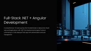 Beginner Path for Full Stack  Net and Angular