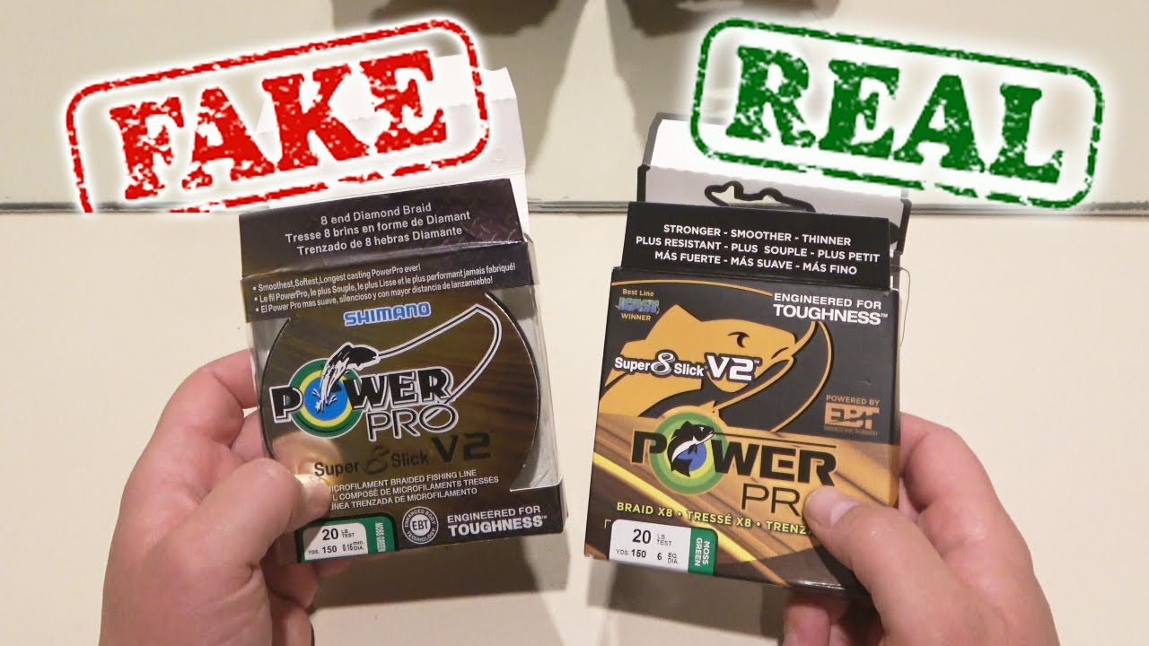 How to Spot Fake Counterfeit Power Pro Fishing Line on  