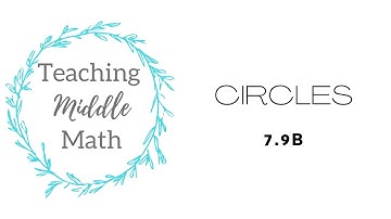 Area and Circumference of Circles 7.9B