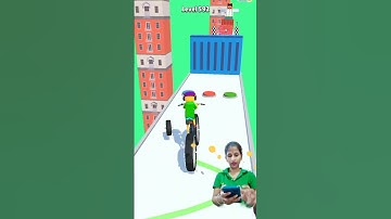 Magical cycle Run Level 592 Funny Gameplay Walkthrough Android #shorts #easygame #mobilegame 😎🤣