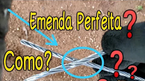 Como emendar um cabo de aço no outro?
