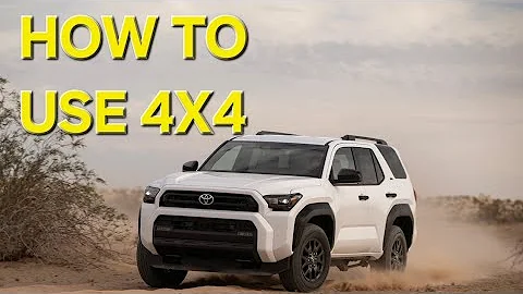 How to Use 4X4 in the 2025 Toyota 4RUNNER