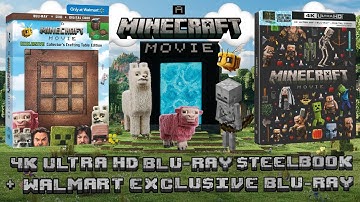 A Minecraft Movie 4K Steelbook / Walmart Exclusive Blu-ray + DVD Collector