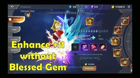Mu Origin 2 ~ [Full Video] How to success enhance +11 without Blessed Gem