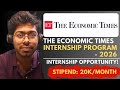 The Economic Times Internship Program - 2026 | Internship Opportunity! | Complete Guide | Uber 
