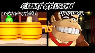 BL Donkey Kong Test Intro Boxing League Vs Original Comparison Boxing League (Roblox) screenshot 5