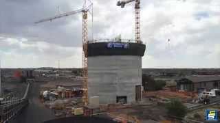 Time lapse Concrete slipform Silo