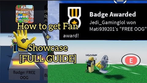 How to get Fan + Showcase [FULL GUIDE] || Slap Battles But Bad