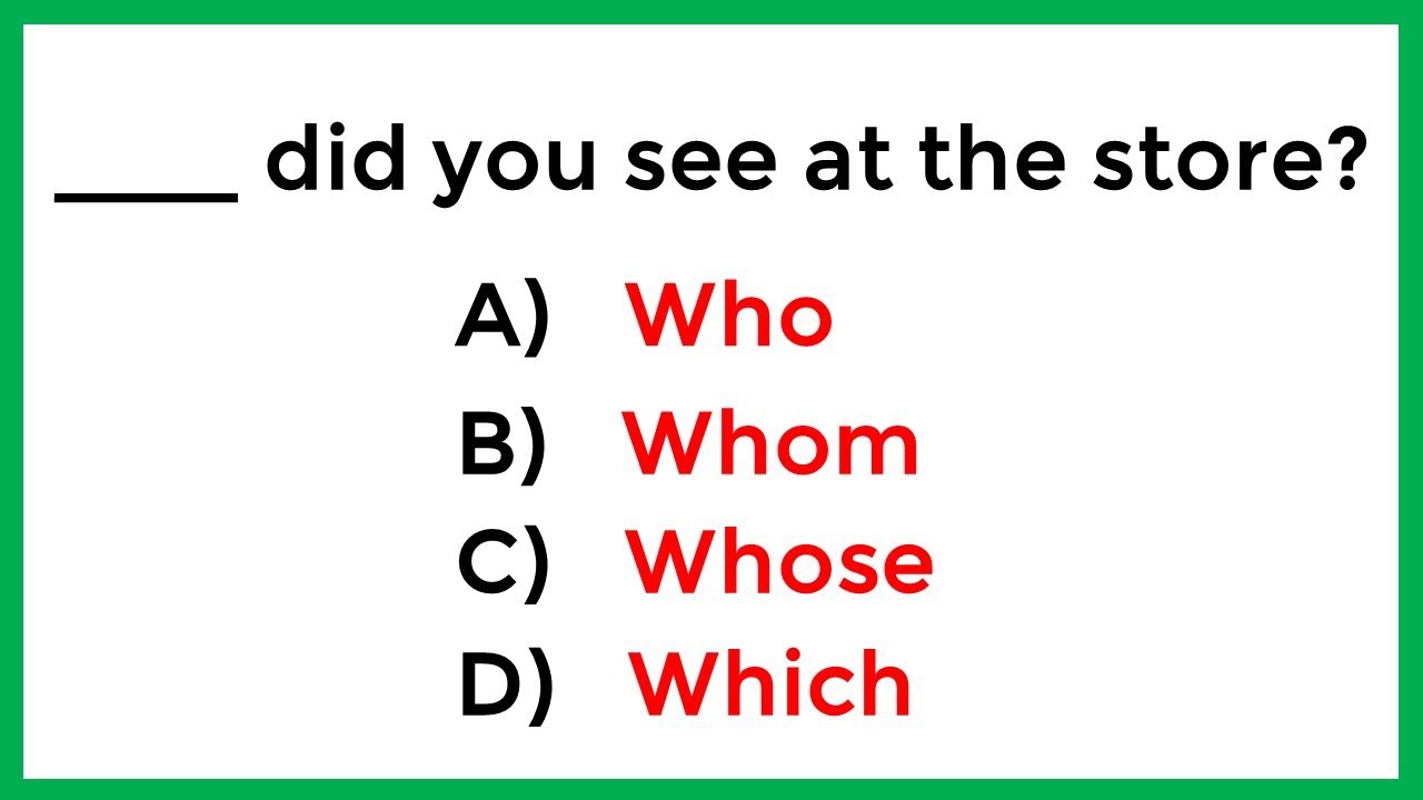 English Grammar Test ️📖 96% can't pass this quiz 😲 - YouTube