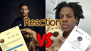 Messi Reaction Vs Ishowspeed Blocked