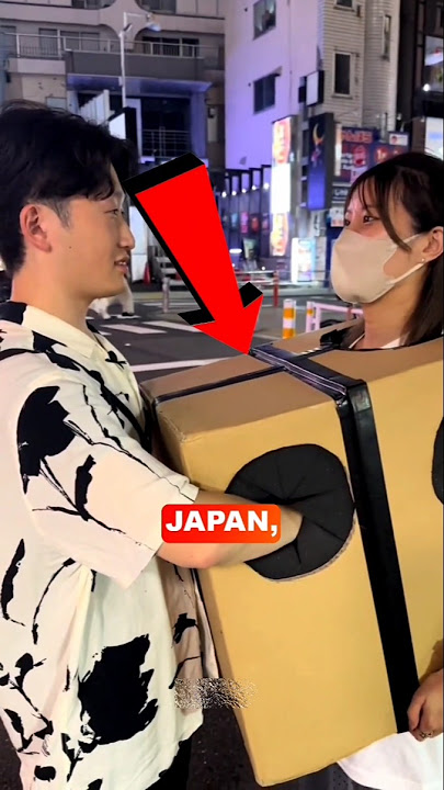 Japanese Street Girl With Mystery Box 🤯