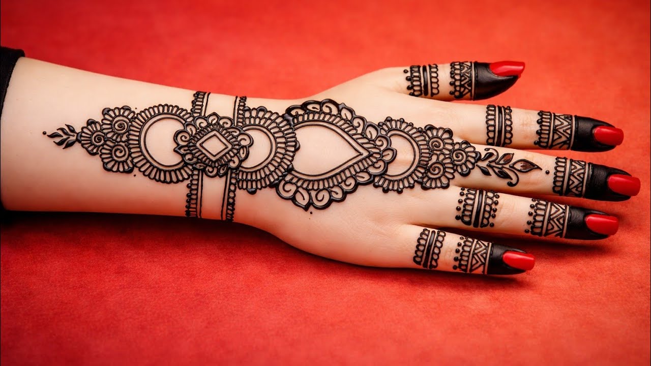 New back hand mehndi design l simple and easy mehndi for hand l New mehndi design 2026✨