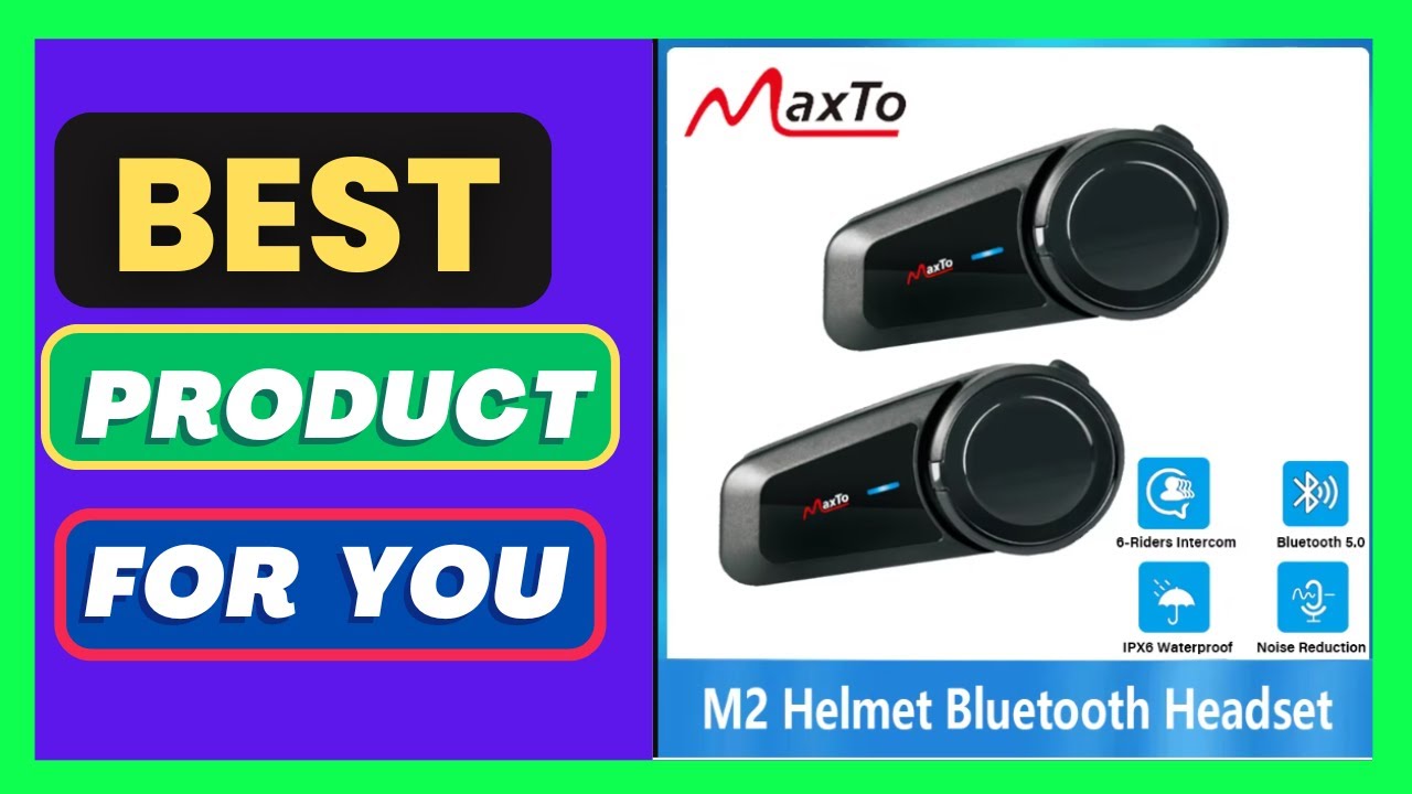 Maxto M2 Motorcycle Helmet Bluetooth Headset Intercom