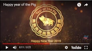 Happy year of the Pig 2019