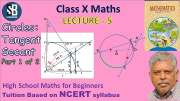 Class 10 Maths Lecture 5 | Circle, Tangent, Secant 1/2