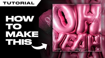 How to make a BALLOON #typography in blender - Graphic Design Tutorial