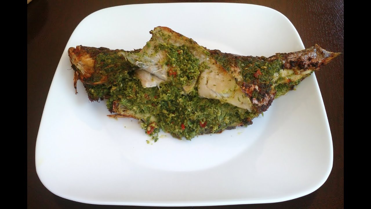 Striped Bass with Stuffed Herbs YouTube