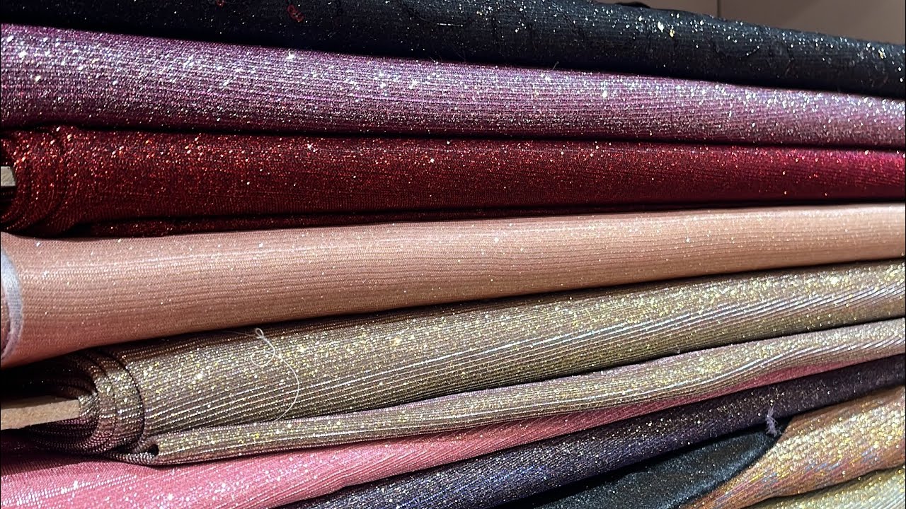 New shimmer glitter fabric ( Lycra fabric) | Boutique fabric | Designer fabric | new colours